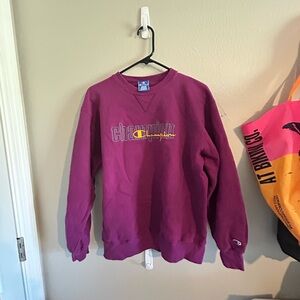Champion Purple Men's Sweater VINTAGE